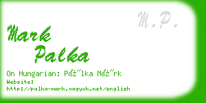 mark palka business card